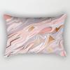 Ins Pink Geometric Waist Pillow Case Car Sofa Pillow Cushion Cover Pillow Case Pillow Case Pillow Case