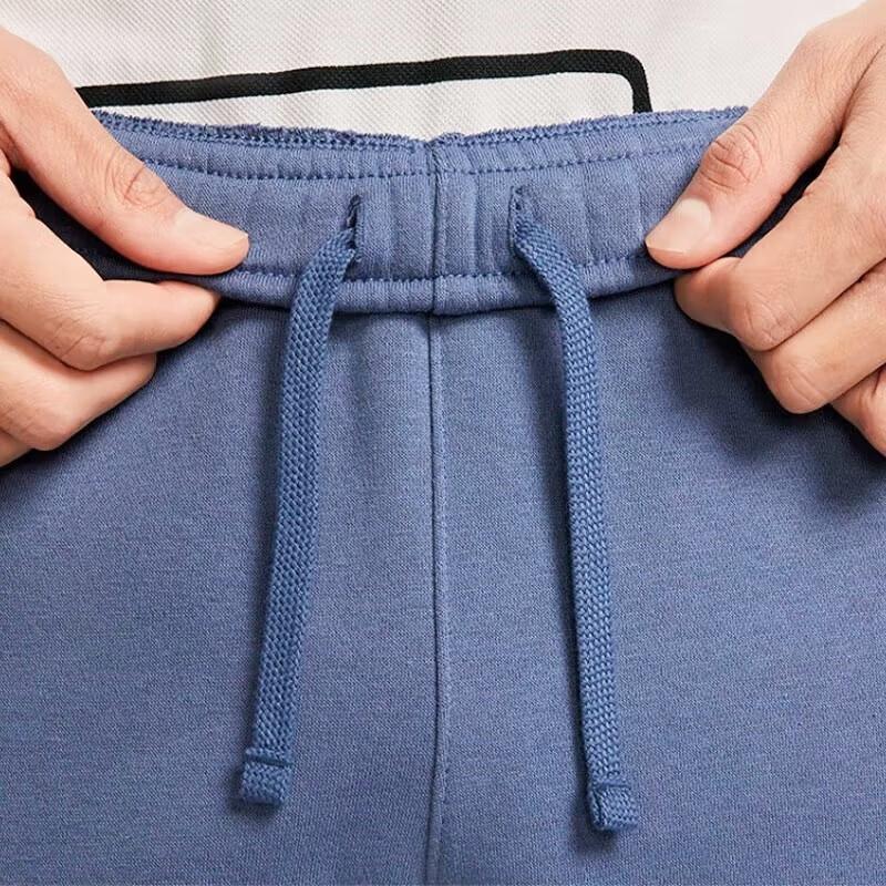 Nike Sport Lifestyle Serie Logo Buchstabe Fleece Warm Bündchen Gestrickte Jogginghose Herren Jogginghose Blau DX0796-491
