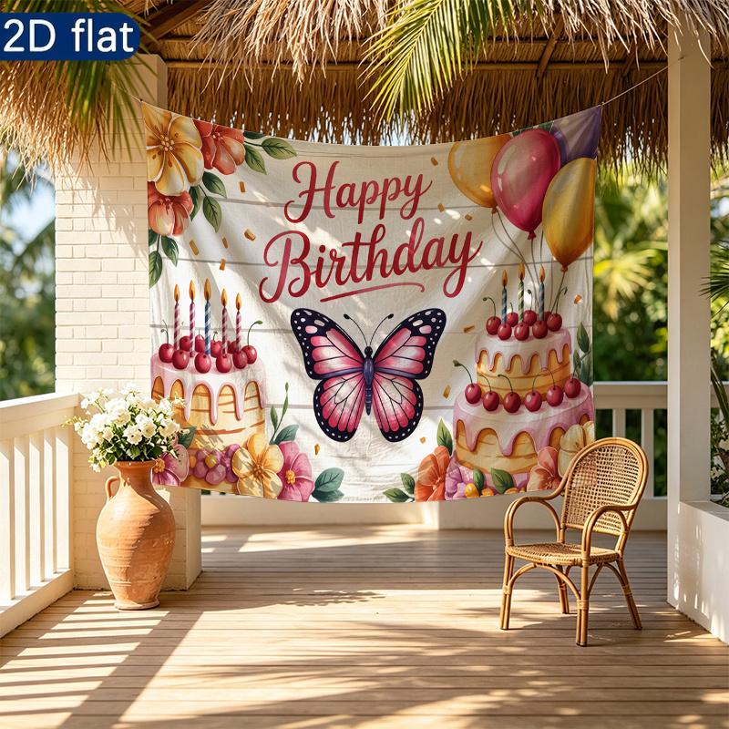 1pc Floral Photo Backdrop - Wall Hanging Decor