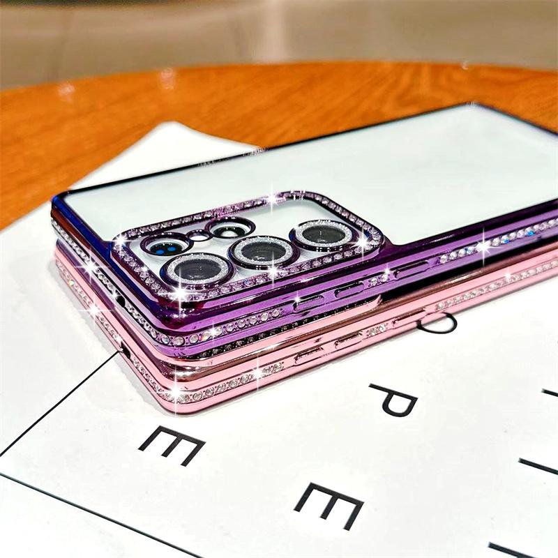 Glitter Diamant Etui for Samsung Galaxy S25 Edge S23 Ultra S24 FE A56 A36 A26 A16 A55 A35 A25 A15 A54 A34 A14 Deksel iPhone 16 15 Pro Max 14 Plus 13 12