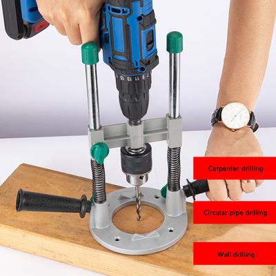 Soporte de Taladro Multifuncional Guía de Taladro Estante Para Taladrado de Precisión en Madera Metal y Mármol con Altura Ajustable