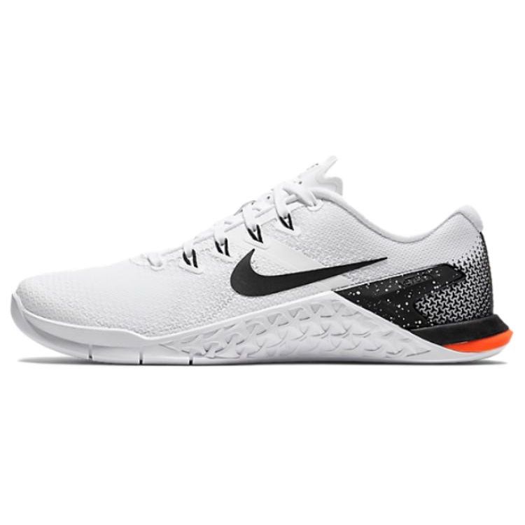 Nike Metcon 4 Shock Absorbing Non-Slip Durable Low-Top Training Shoes Women Sneaker White Black 924593-103