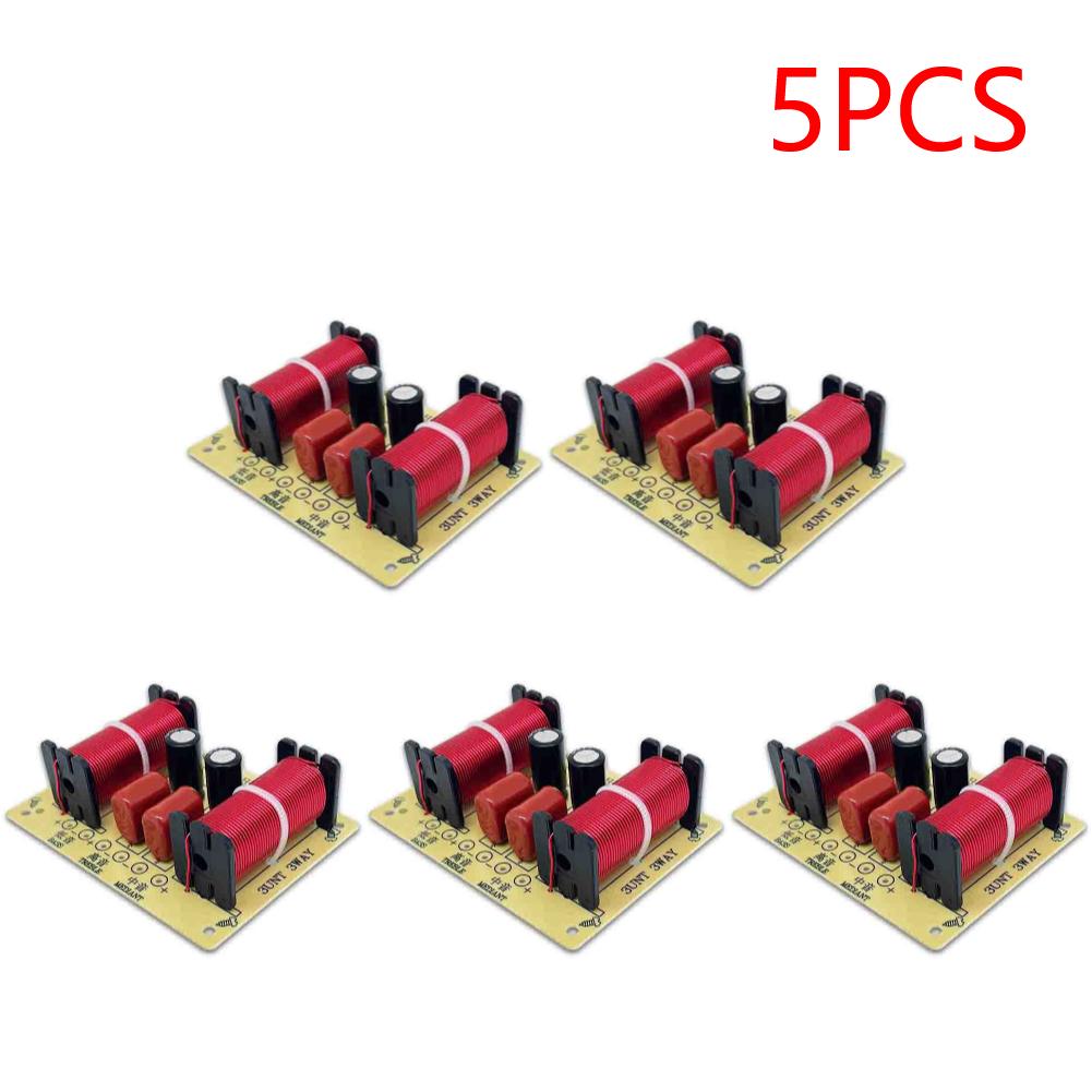 3 Way Speaker Crossover Circuit Treble Midrange Bass Module Frequency Divider Home Loudspeaker Filter Refit Accessory