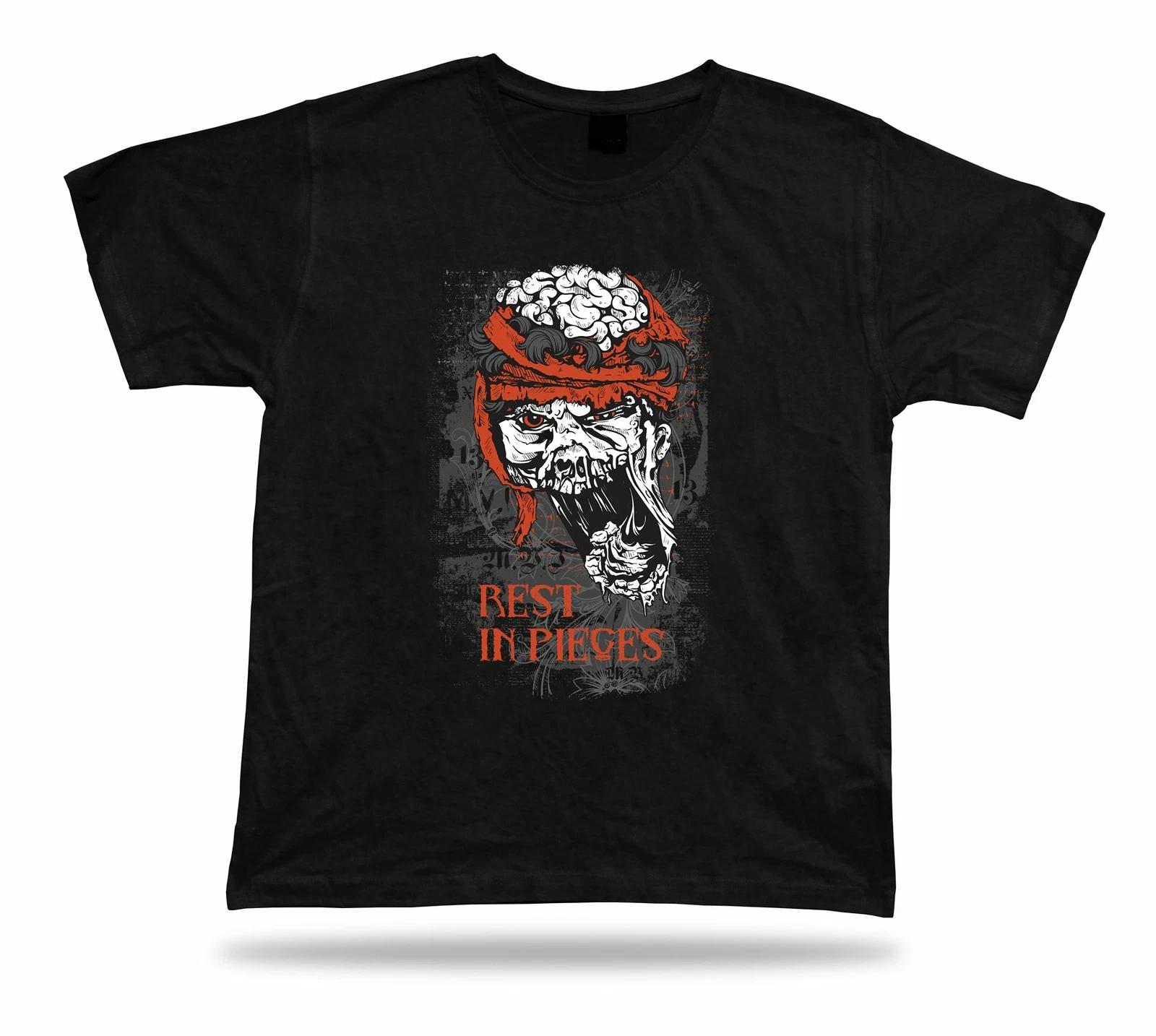 Rest in pieces Zombie t shirt tee idea unisex moder stylish design apparel L