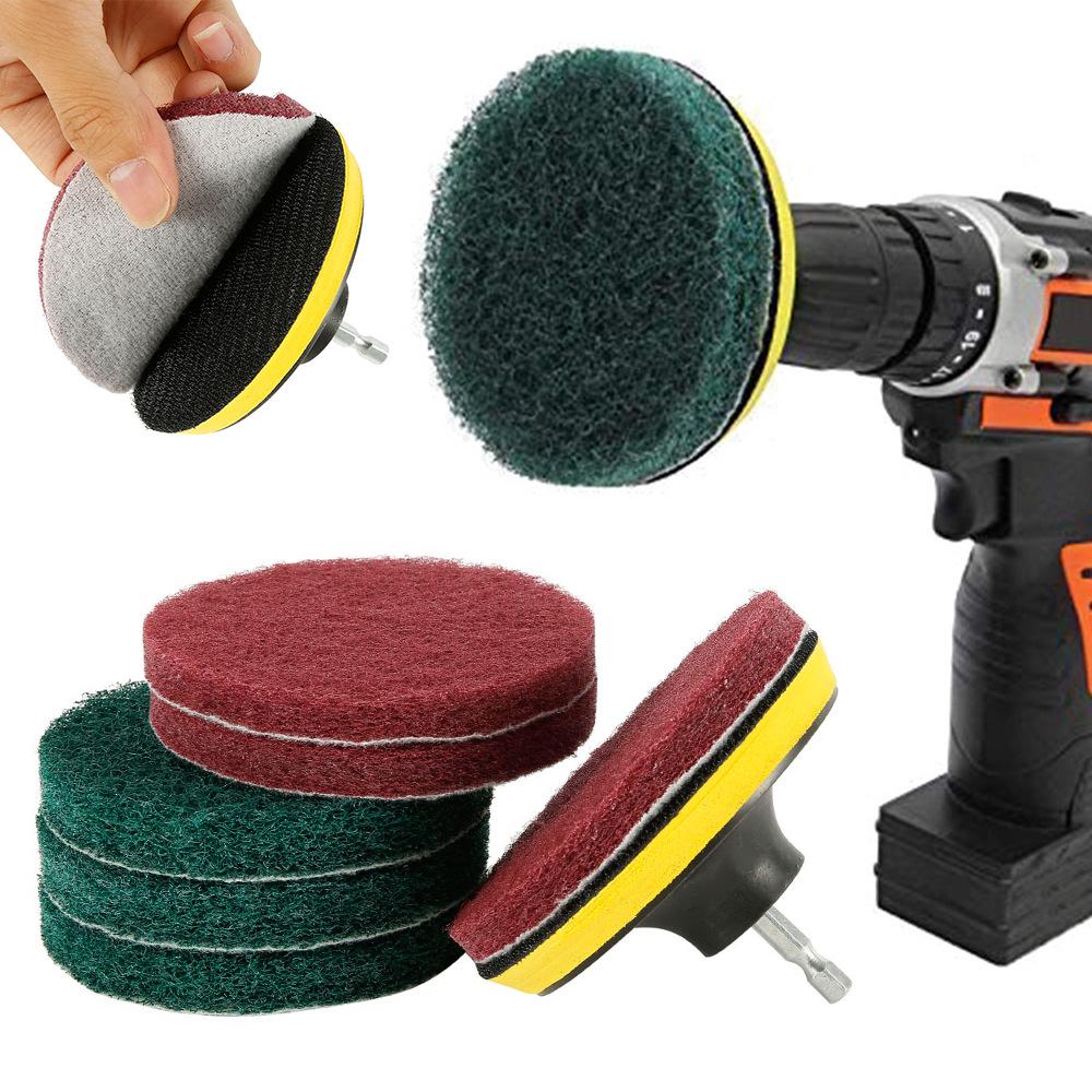 4-Inch Nylon Abrasive Scouring Pad for Stainless Steel Polishing and Kitchen Cleaning