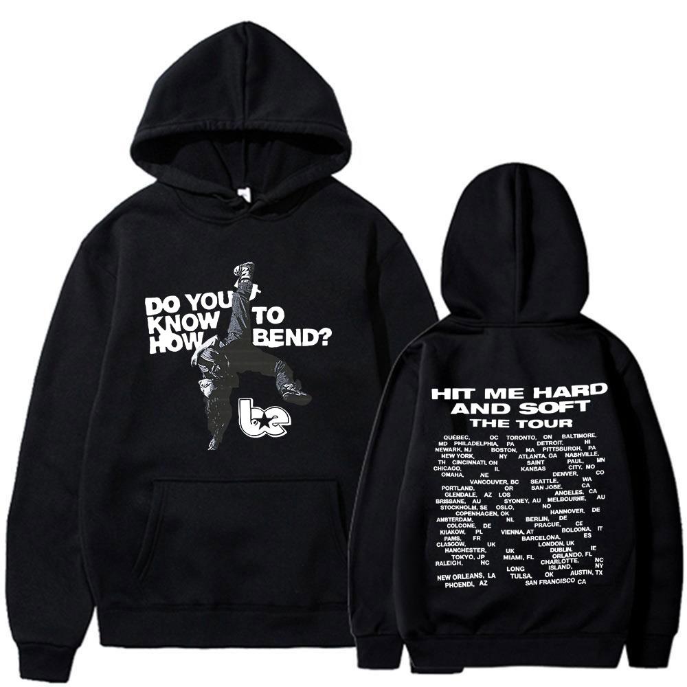 Hit Me Hard Soft Do You Know To How Bend Red Hoodies Men's Women Fashion Hooded Sweatshirts Oversized Long Sleeve Pullovers