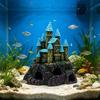 Unique Fish Tanks Castles Decoration Resins Sculpture Safe Fish Tanks Castles Cave Shelter House Plant Accessories