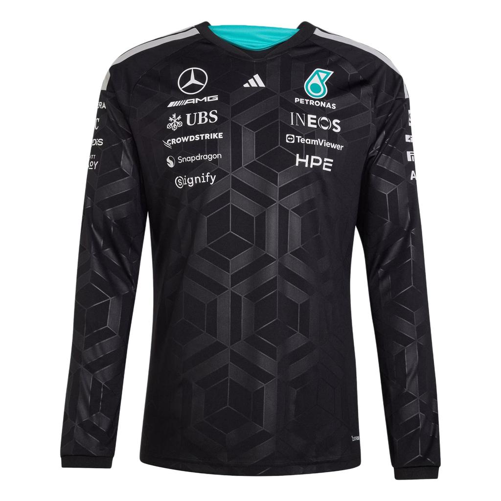 adidas MERCEDES AMG PETRONAS FORMULA 1 TEAM JERSEY Quick Dry T Shirts Men's KF0148-
