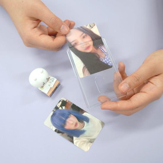Ocheck Wansochae Transparent Poker Holder Keyring Set, a Popular Phrase In Korea