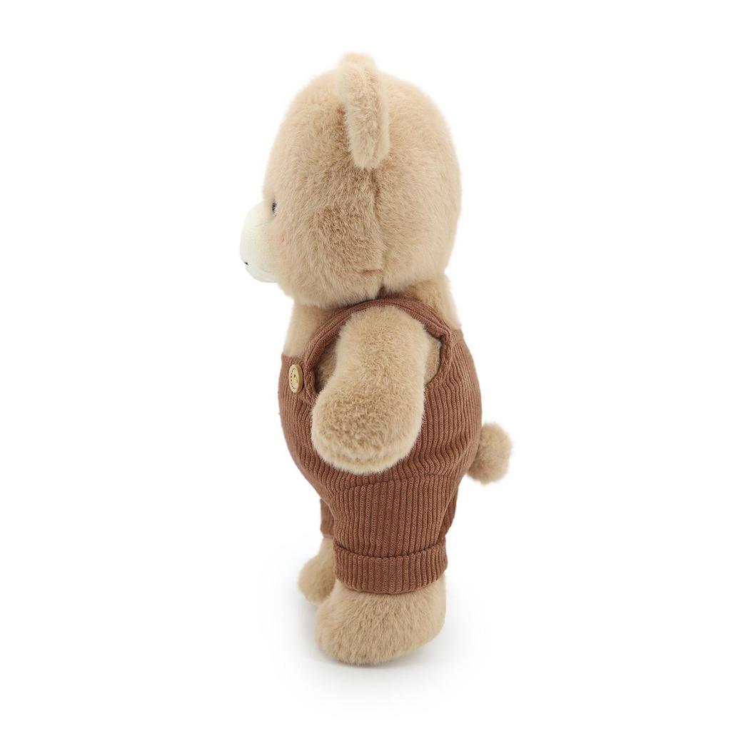 Corduroy Overalls Bear Plush Toy Duo - Hugging Figurine Birthday Gift