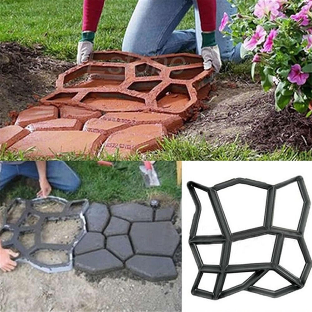 Moule de chaussée de promenade de jardin, bricolage, pavage manuel, ciment, brique, moules en béton, fabricant de chemins