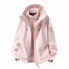 Windproof Waterproof Fleece-lined Mountaineering Suit - Unisex Warm Detachable Two-piece Set for Autumn and Winter