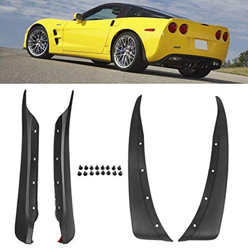 Car Front Rear Mud Flaps Splash Guards for Chevrolet C6 Corvette 05-13 Mudguard