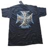 RRM Road Rage Motorcycles T-Shirt Cross Black Campbell CA Medium Vintage NEW