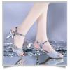 Summer New Korean Style Women's Stiletto High Heel Sandals Sexy One Buckle Peep Toe Sandals