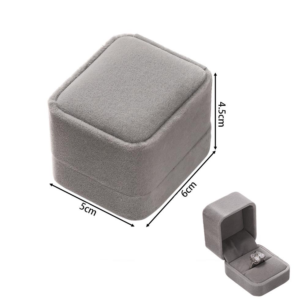 Rounded Flannel Jewelry Box for Rings, Earrings, Pendants, Bracelets, Bangles, and DIY Packaging.