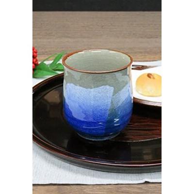 Waza No Kura Stylish Kutani Ware Teacup Silver Glaze Blue Birthday Present Kanreki Celebration Koki Kiju Sanshu Beiju Gift Made Japan Yunomi 40s 50s