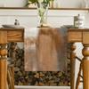 Artoid Mode Brown Abstract Modern Art Table Runner, Seasonal Farmhouse Style Kitchen Dining Table Decoration for Home Party Decor 13x72 Inch