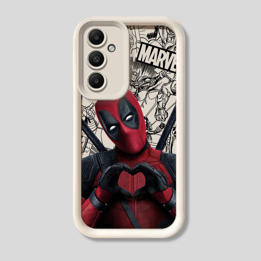 Marvel Deadpool pouzdro pro Samsung Galaxy A23 A12 A36 A33 A16 A26 A22 A32 A34 A56 A24 A13 A14 Měkký kryt
