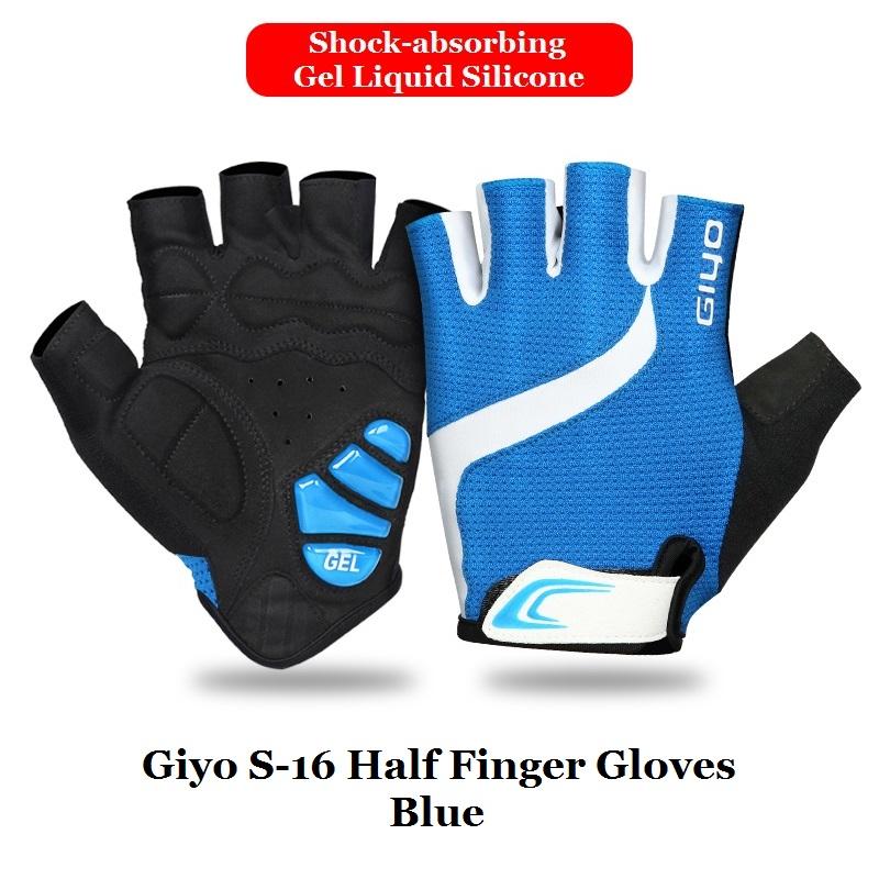 Giyo Breaking Wind Cyklistické rukavice bez prstů Protiskluzové cyklistické palčáky Závodní silniční kolo Rukavice MTB Biciclet Guantes Ciclismo