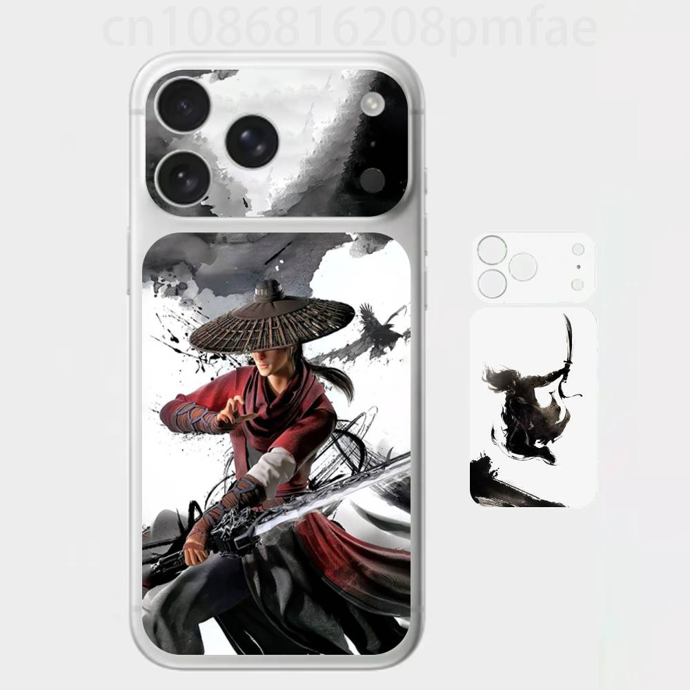 

Chinese Martial Arts Heroes 3D Full Body Skin Decal for iPhone 17/Pro/Pro Max Color Rear Protective Sticker iPhone17pro