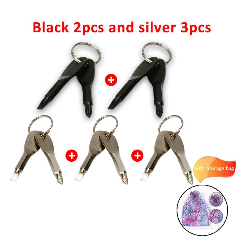 Emergency Key Screwdriver Outdoor Multifunctional Edc Tool Safety Protection Self Defense Prick Cone Combined Tool Set