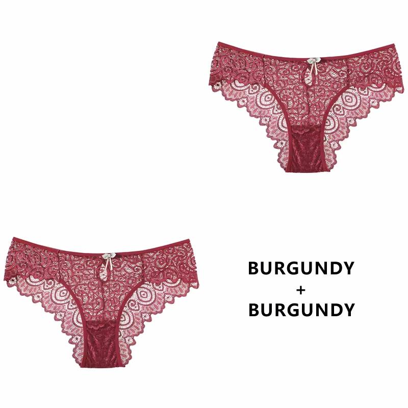 

CINOON 2 шт./комплект сексуальные женские трусики кружевное нижнее белье с низкой талией трусы ажурные стринги прозрачное женское нижнее белье XL