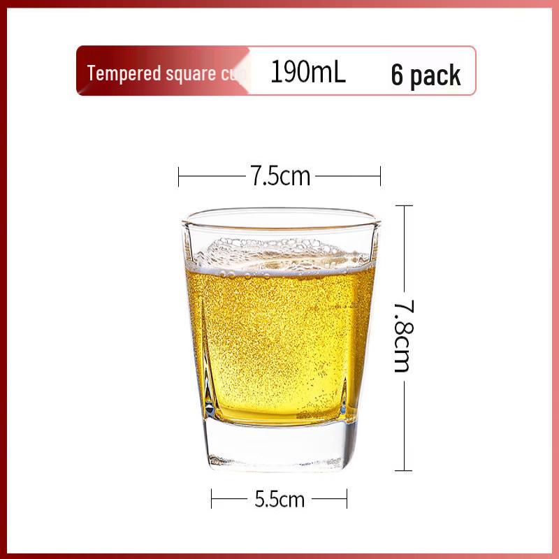 Jingbaodi Tempered Glass Beverage Cup Set