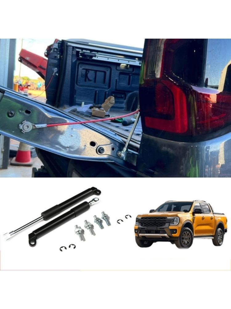 Pack of 2 Stainless Steel Tailgate Lift Assist Damper Suitable for RangerT9 XL XLT Wildtrak 2022-2023 Quick Installation