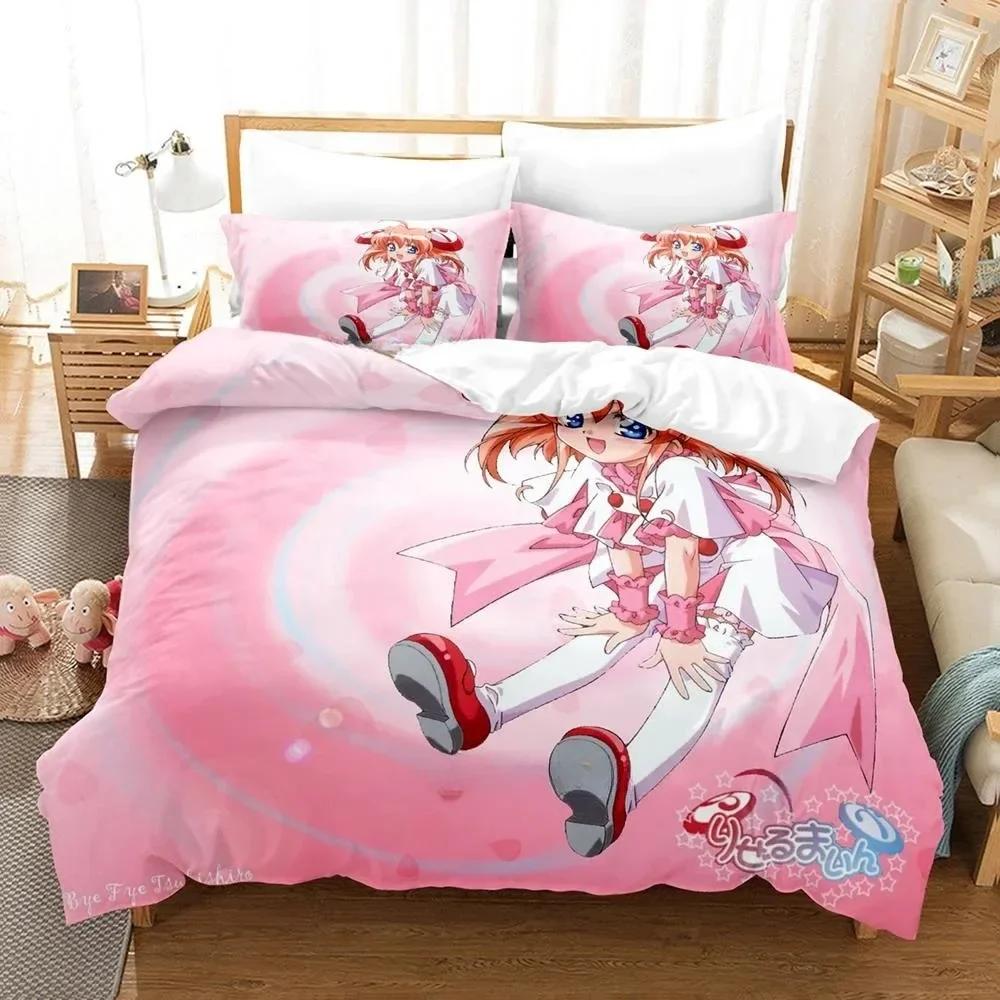 

3D Anime Kawaii Girls Rizelmine Bedding Set Printed With Pillowcase Bed Duvet Cover Soft Single Double Queen Super King Size 70x133cm 2pcs