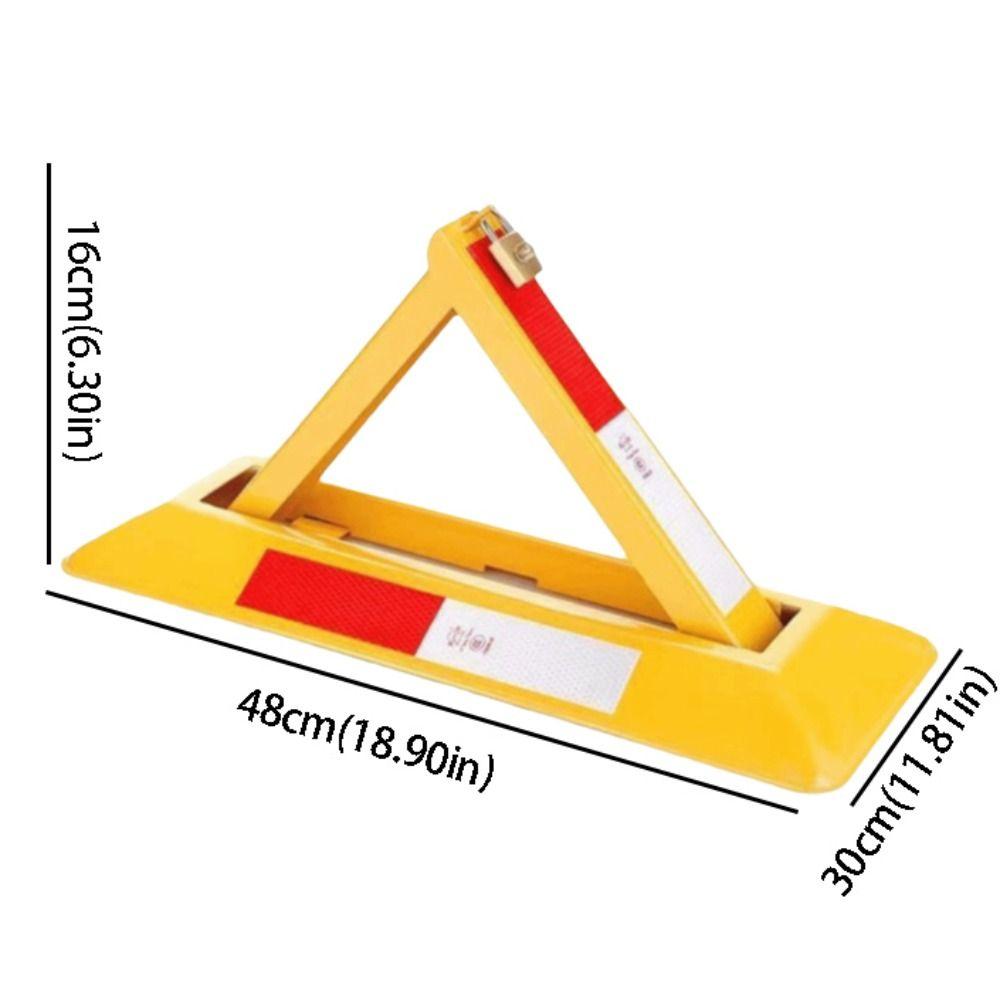 Portable Folding Vehicle Security Barrier Thickened Anti-collision Parking Barrier  Lot Protection