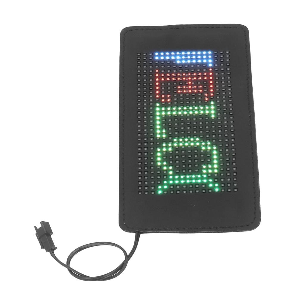Flexibles LED-Schild 190x90mm 16x32 Auflösung Bluetooth APP-Steuerung Benutzerdefinierter Text Muster Animation LED