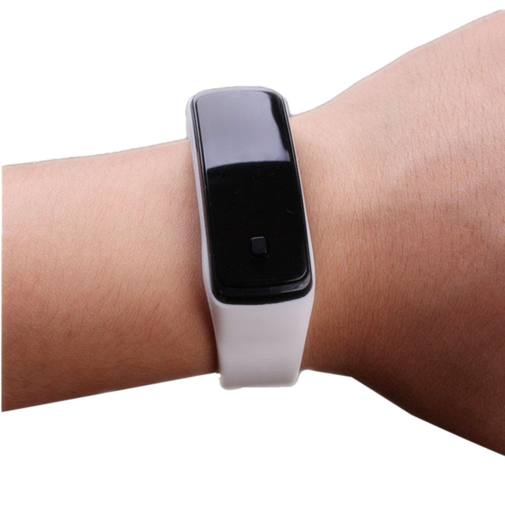 

Цвет женщины цифровой силиконовые часы сенсорный экран спорта Светодиодные Watchworld