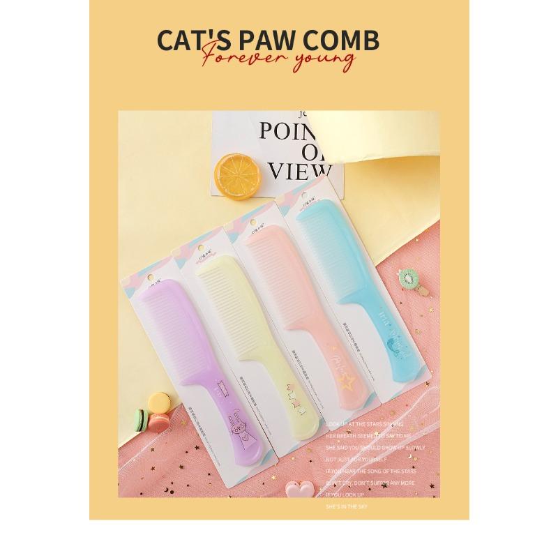 Cute Cartoon Bow Bunny Ears Hair Brush Comb Portable Handle Mini Small Hairbrush for Women Girl Children Bath Health Care Tools