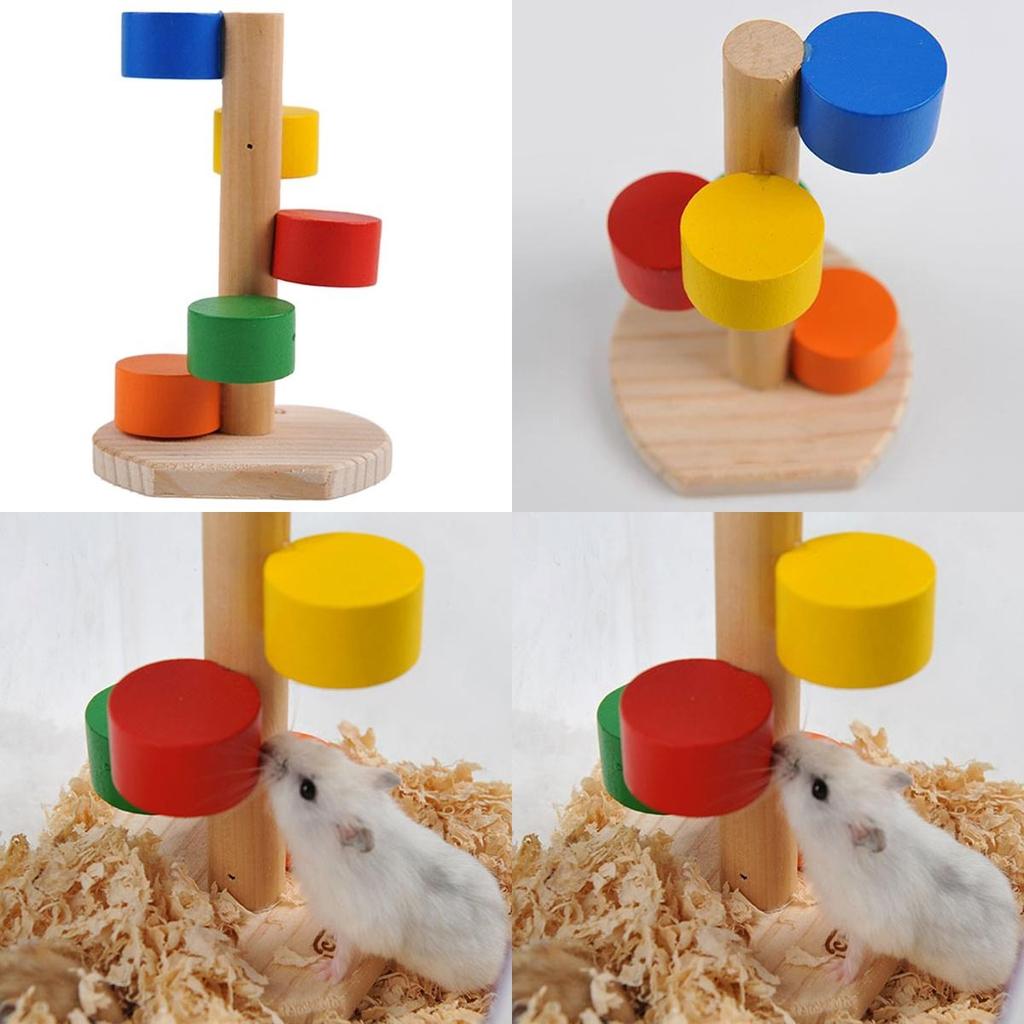 Premium Quality Wooden Colorful Scaling Ladder Fun Play Toy For Pet Rat Hamsters