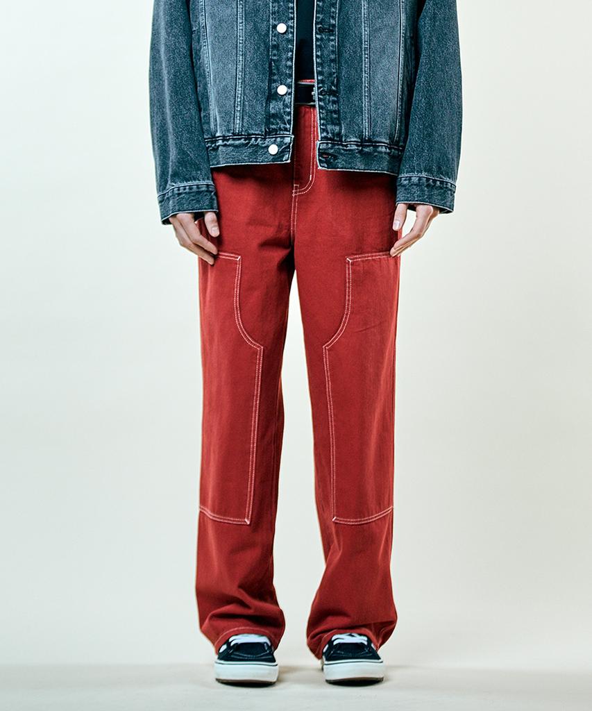 Pillogeulaem Vivid Jun Wide Pants_Red