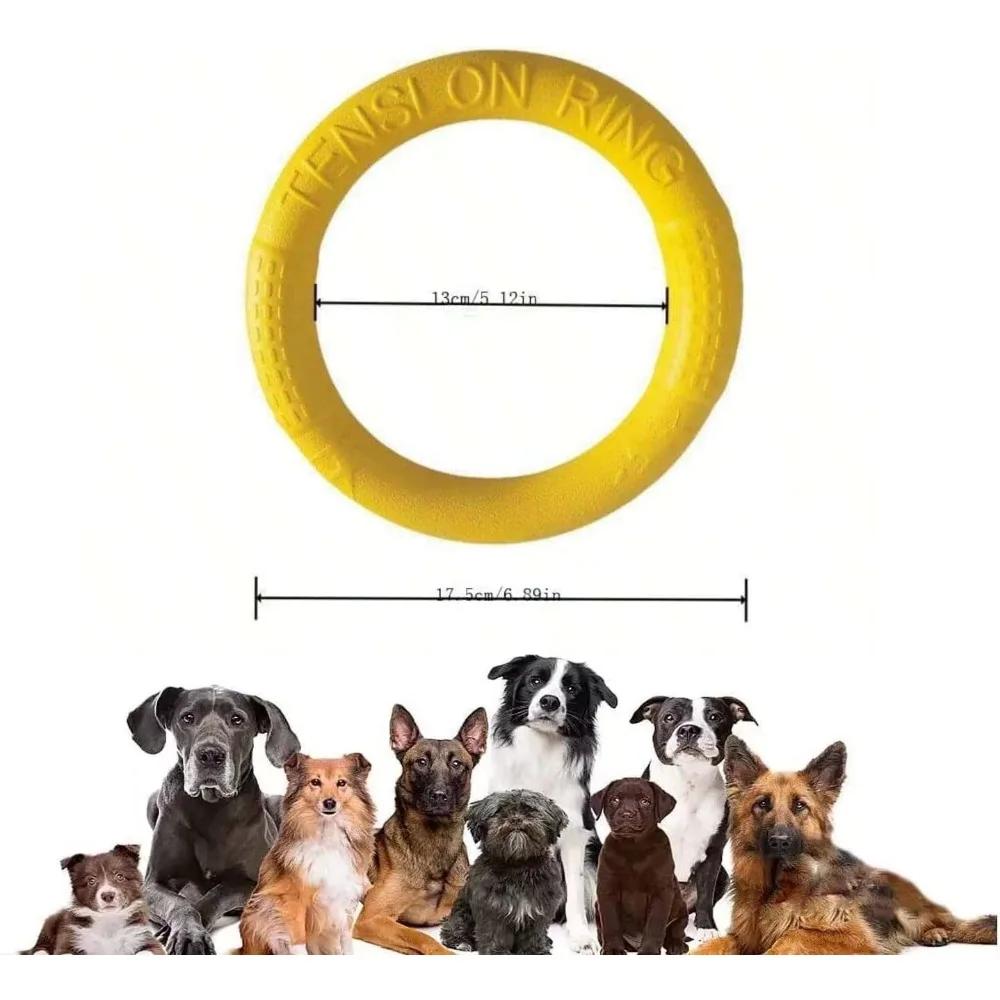 

Игрушки для собак Игрушка для домашних животных Летающий диск Тренировочное кольцо Перетягивание Анти-укус Плавающая Интерактивные принадлежности Игрушки для собак Агрессивная жевательная игрушка
