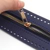 1pc 27cm Long Leather Zipper Practical Soild Zipper For Home Crochet Bags Handbag Hardware Leather Zipper Sewing Accessories