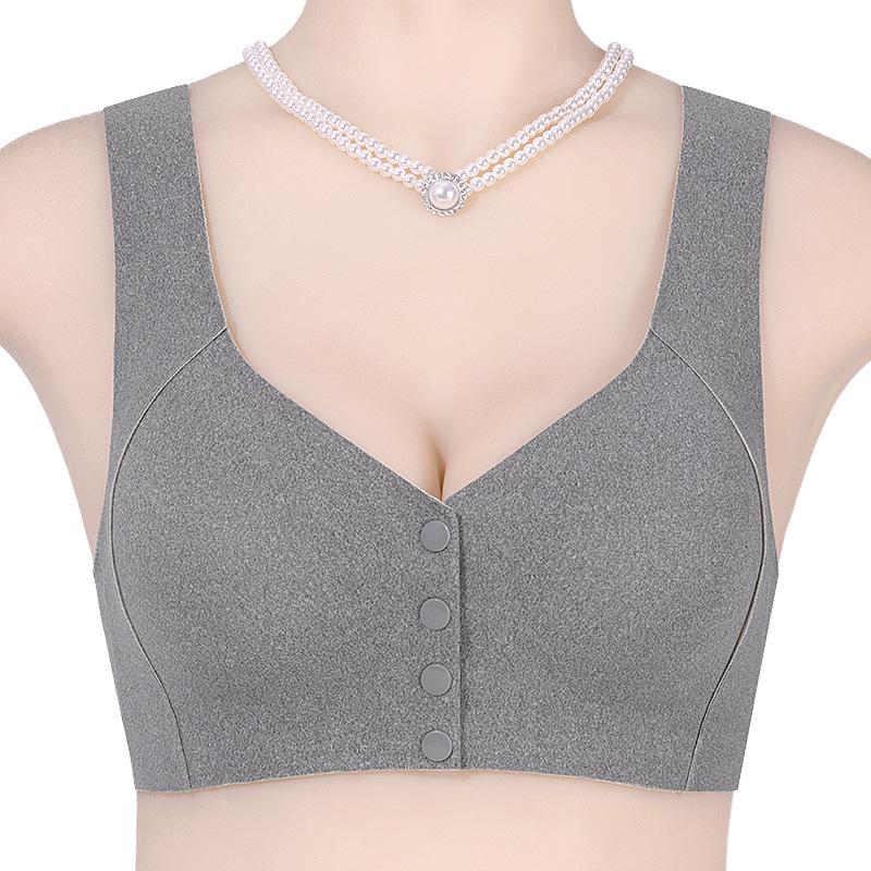 

Новое модное бесшовное нижнее белье с передней застежкой, женское, не сминающееся, без косточек, большого размера, бархатный термобра XXXL