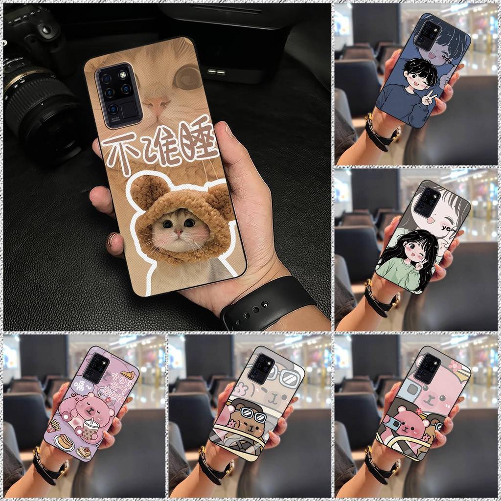 Back Cover Silicone Phone Case For Oukitel C21 Durable Phone Pouch Dirt-resistant Graffiti Full wrap Cute Anti-dust TPU
