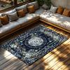 Moroccan Area Rug Vintage Persian Carpet Bohemian Floor Mat Home Decor Living Room Bedroom Non-Slip Washable Floor Covering