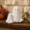 Halloween Gift for Kids Ghost Gnome Figurines, Resin Tabletop Decoration, Cute Party Supplies Statue, Decorative Ornaments Indoor Outdoor Home
