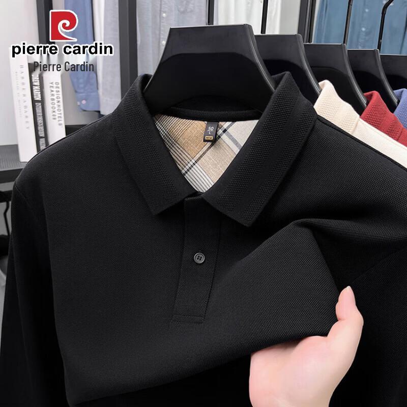 

Pierre Cardin Men s Long Sleeve Cotton Polo T-Shirt 4XL