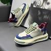 Fashion Mens Shoes 2025 Spring New Trend Platform Heightening Casual Board shoes Fashion Color Matching Leather Lace-up Casual Sneakers
