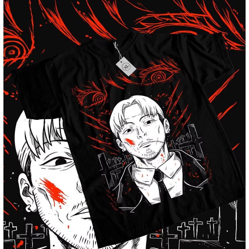 Trends Summer 2025 Cosplay Anime Kishibe T-Shirt Chainsaw Man Deat, Anime, Manga T-Shirt Graphic Tee All Sizes Anime Clothes