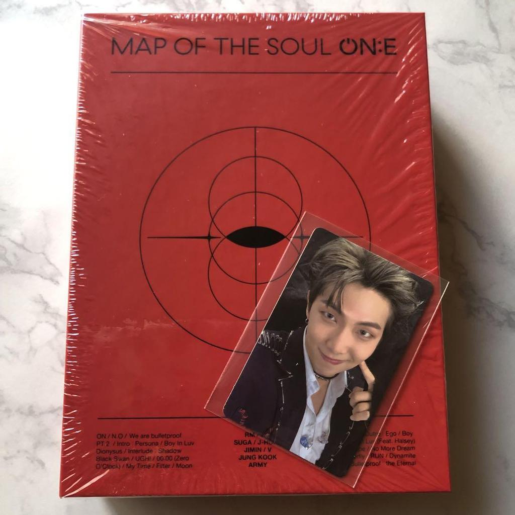 [USED] Official MAP OF THE SOUL ON:E DVD Trading Cards RM No missing cards