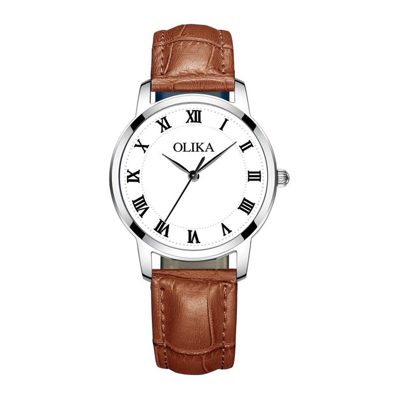 Top Brand New Ultra-thin Fashionable Simple Men's and Women's Couple's Watch Waterproof Stainless Steel Quartz Watch Men's Casual Student Watch