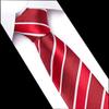 Men's 7.5cm Jacquard Polyester Striped Tie for Formal Business or Interviews