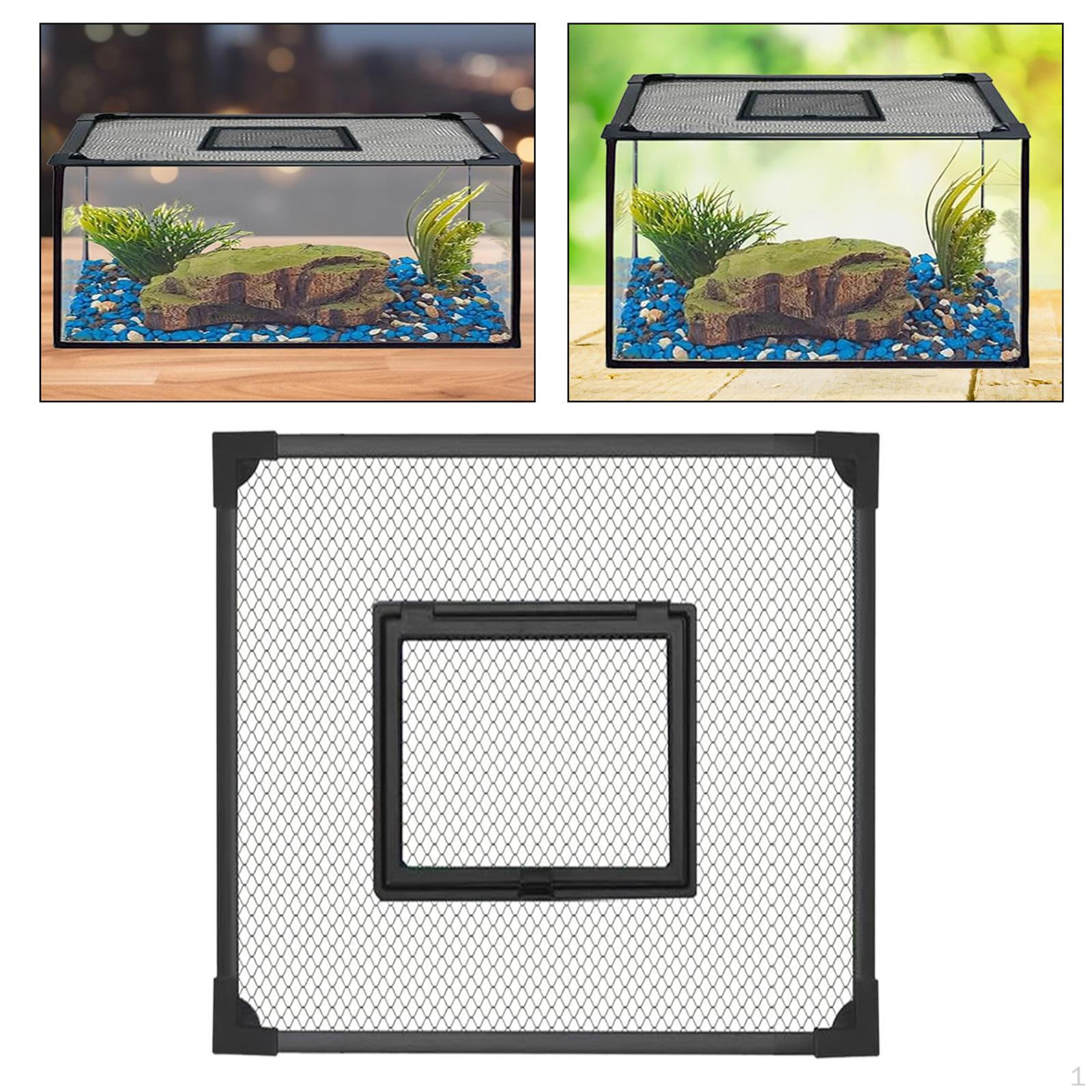 

Екран для акваріума Самостійна збірка Сітка-захист від вистрибування Кришка для акваріума DIY Легко встановити Аксесуари 30x30cm