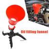 Threaded Type Car Engine Oil Funnel Set Adjustable Bracket Oil Filling Kit Engine System